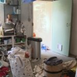 La buanderie au sous-sol a bien besoin d’un tri pour être fonctionnelle.